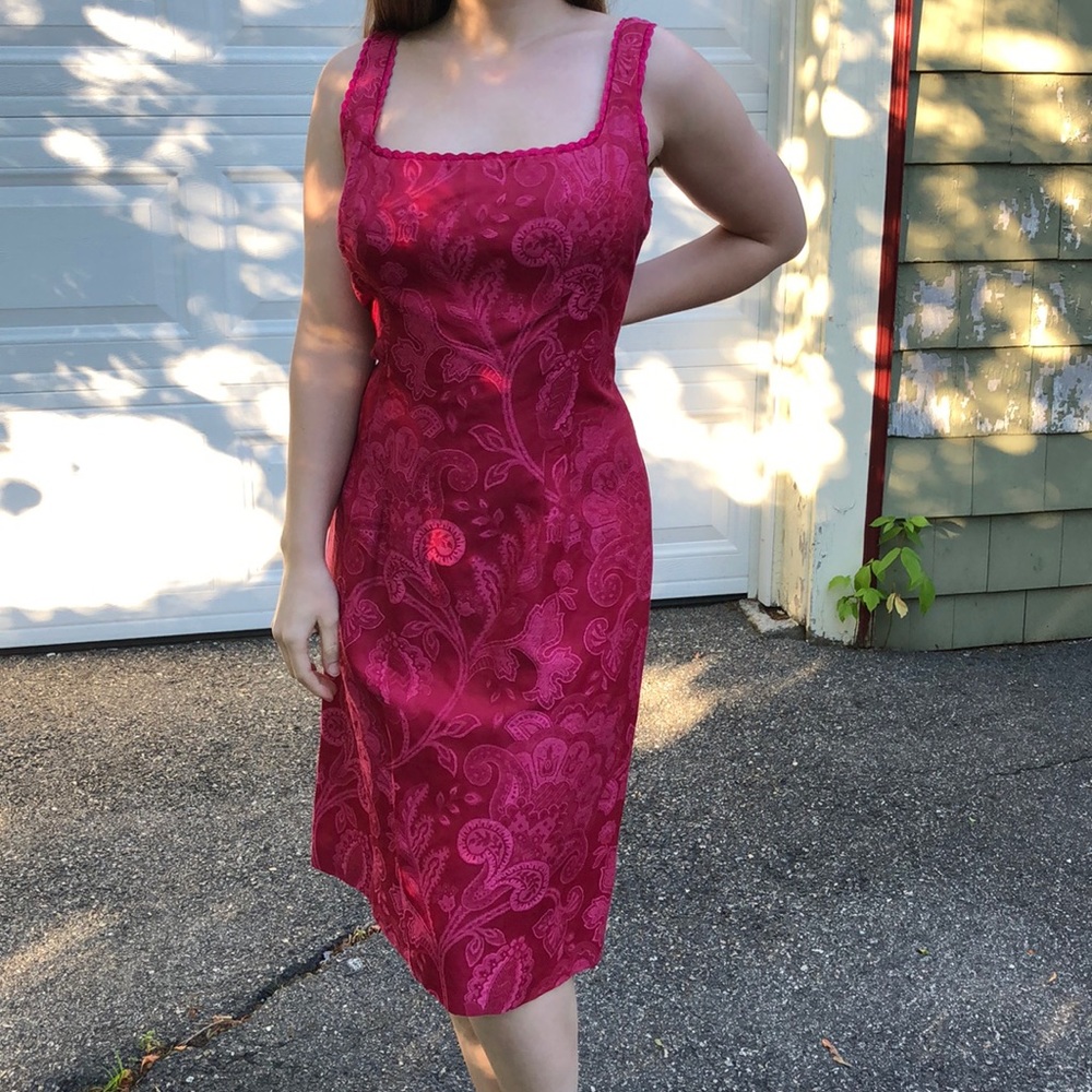 Nanette Lepore Magenta Paisley Pink/Red Dress